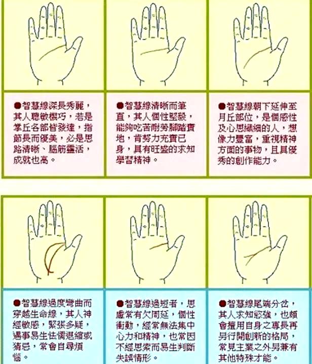 看女人手相算命图解 看手相算命图解女性右手