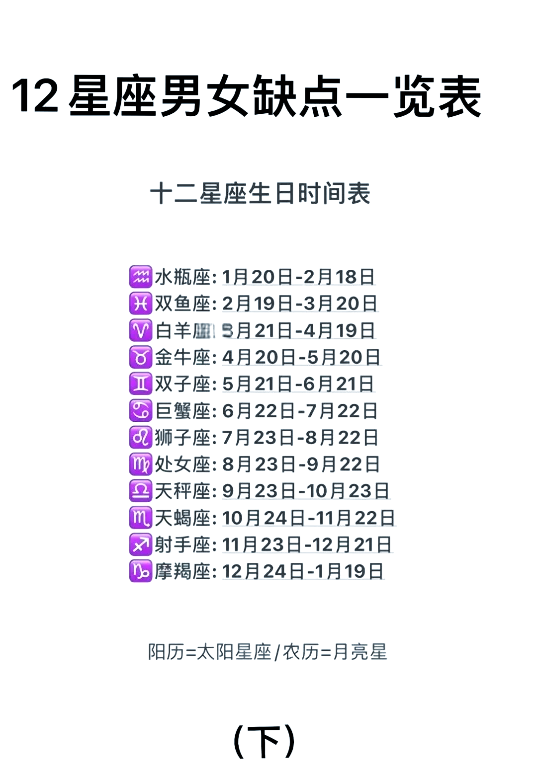 1月生日的星座 摩羯座和水瓶座是什么星座