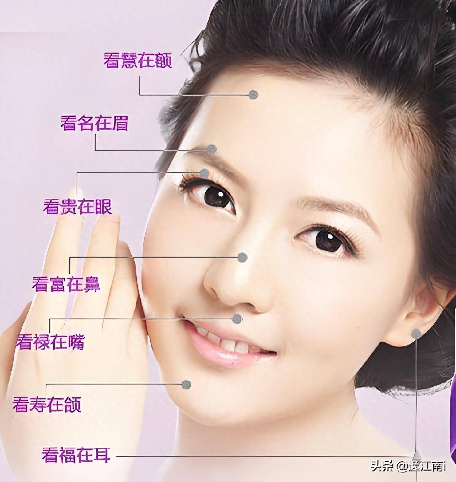 女人面相算命 女人面相学五官分析图解