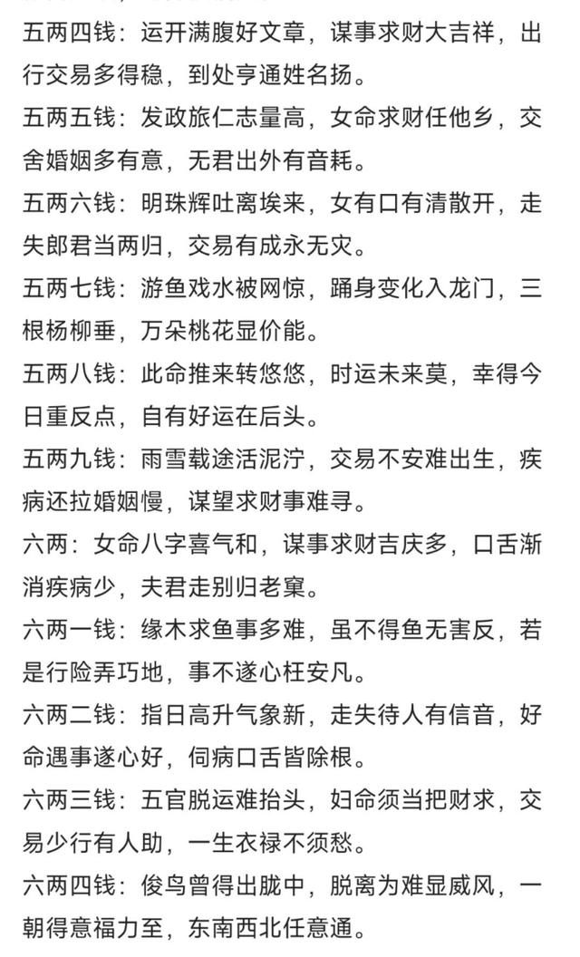 生辰八字称骨算命表 称骨算命对照表及详解完整版